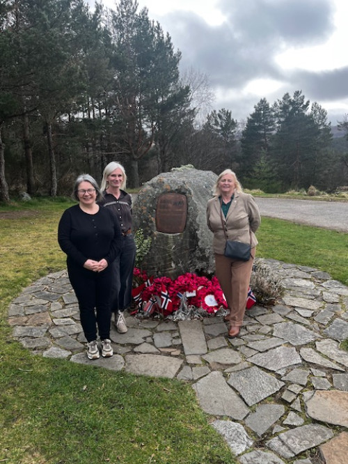 SVC Susanna Hamilton at the Norwegian Linge Memorial