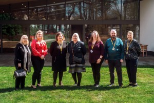Group photo during a recent visit to Sight Scotland Veterans’ Hawkhead Centre in Paisley by Scottish Veterans Commissioner Susie Hamilton
