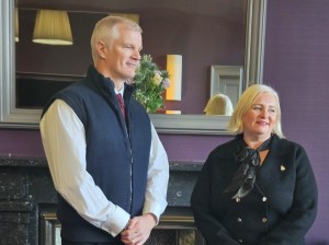 UK Minister for Veterans and People Al Carns with Scottish Veterans Commissioner Susie Hamilton
